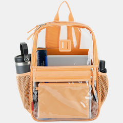 Clara Clear Backpack Bundle w/ Zipper Pouch