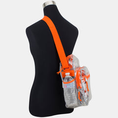 Eastsport Clear Stadium Messenger Bag with Side Mesh Pockets