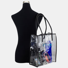 BIJOUX Clear Tote with Removable Clutch
