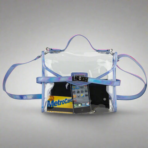 Bijoux Limited Clear Crossbody Turnlock Bag