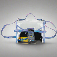 Bijoux Limited Clear Crossbody Turnlock Bag