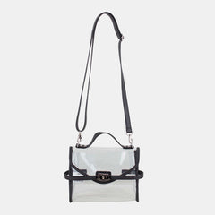 Bijoux Limited Clear Crossbody Turnlock Bag