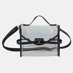 Bijoux Limited Clear Crossbody Turnlock Bag