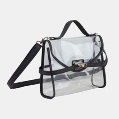 Bijoux Limited Clear Crossbody Turnlock Bag