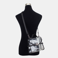 Bijoux Limited Clear Crossbody Turnlock Bag