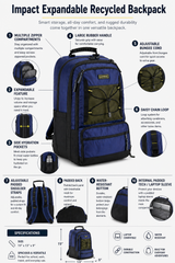 Impact Expandable Recycled Backpack