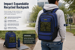 Impact Expandable Recycled Backpack