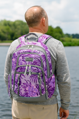 Diamond Expandable Recycled Backpack