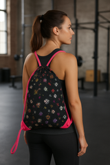 High-Capacity Mesh Drawstring with Cinch-able Closure
