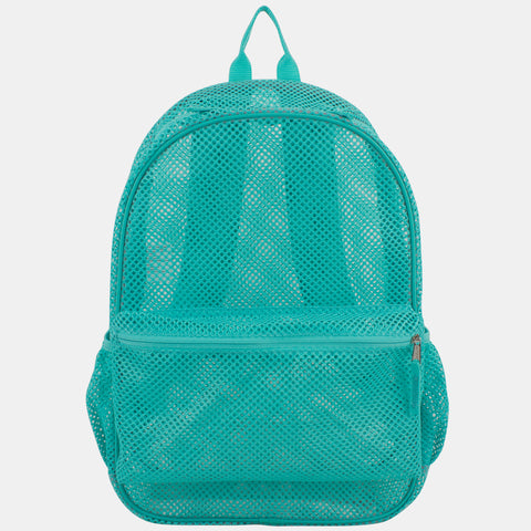 Mesh Gym Backpack, Turquoise