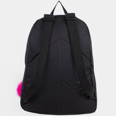 Eastsport Super Fashion-Forward Girls Backpack with Rose Gold Accent & BONUS Pom-Pom Keychain