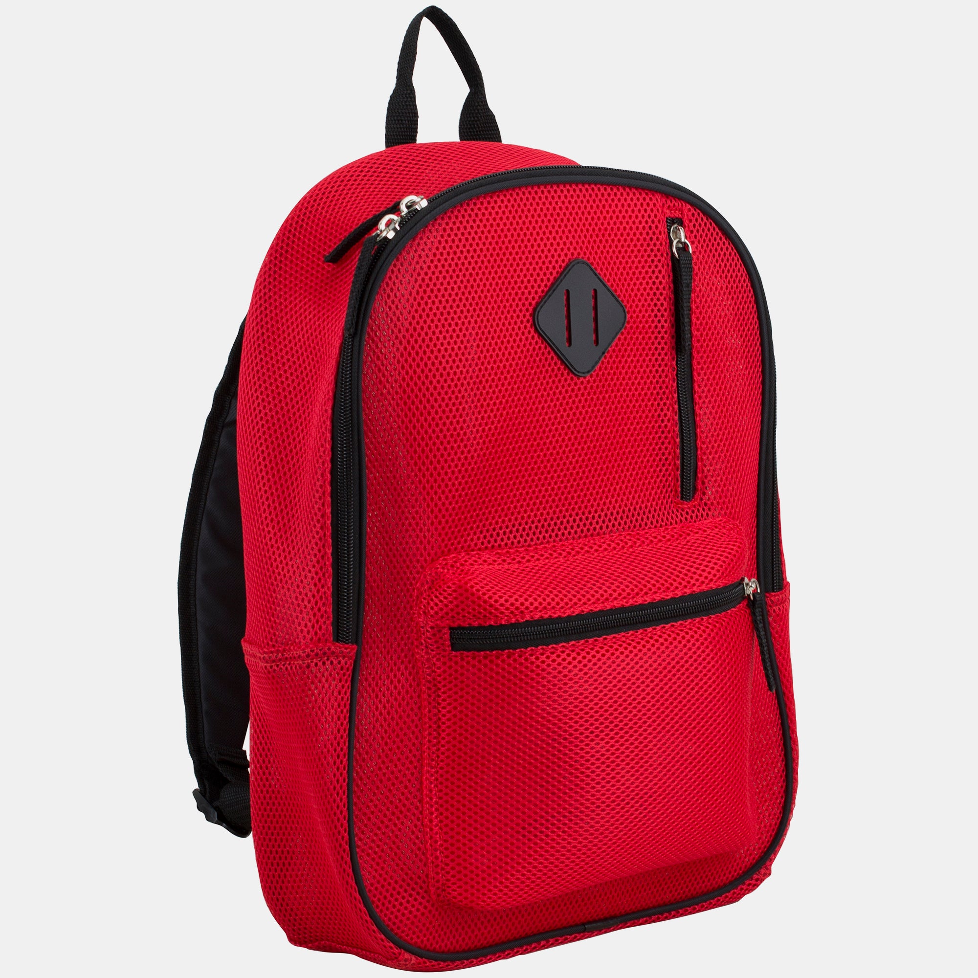 Active Semi Transparent Soft Comfortable Mesh Backpack Red Poppy