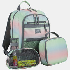 Eastsport Compact 3-Piece Combo Backpack with Lunch Box and Snack/Pencil Pouch