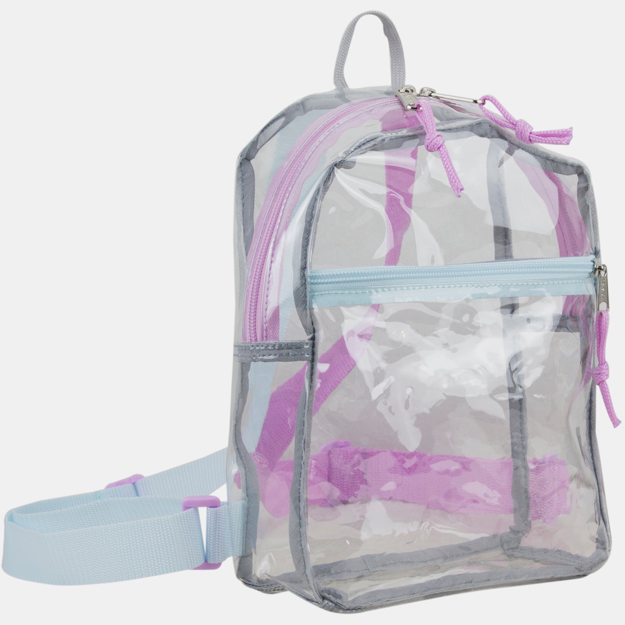 100% Transparent Clear Mini Backpack with Adjustable Straps