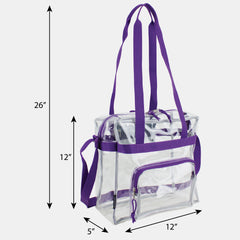 Eastsport Clear NFL Stadium Approved Tote Green