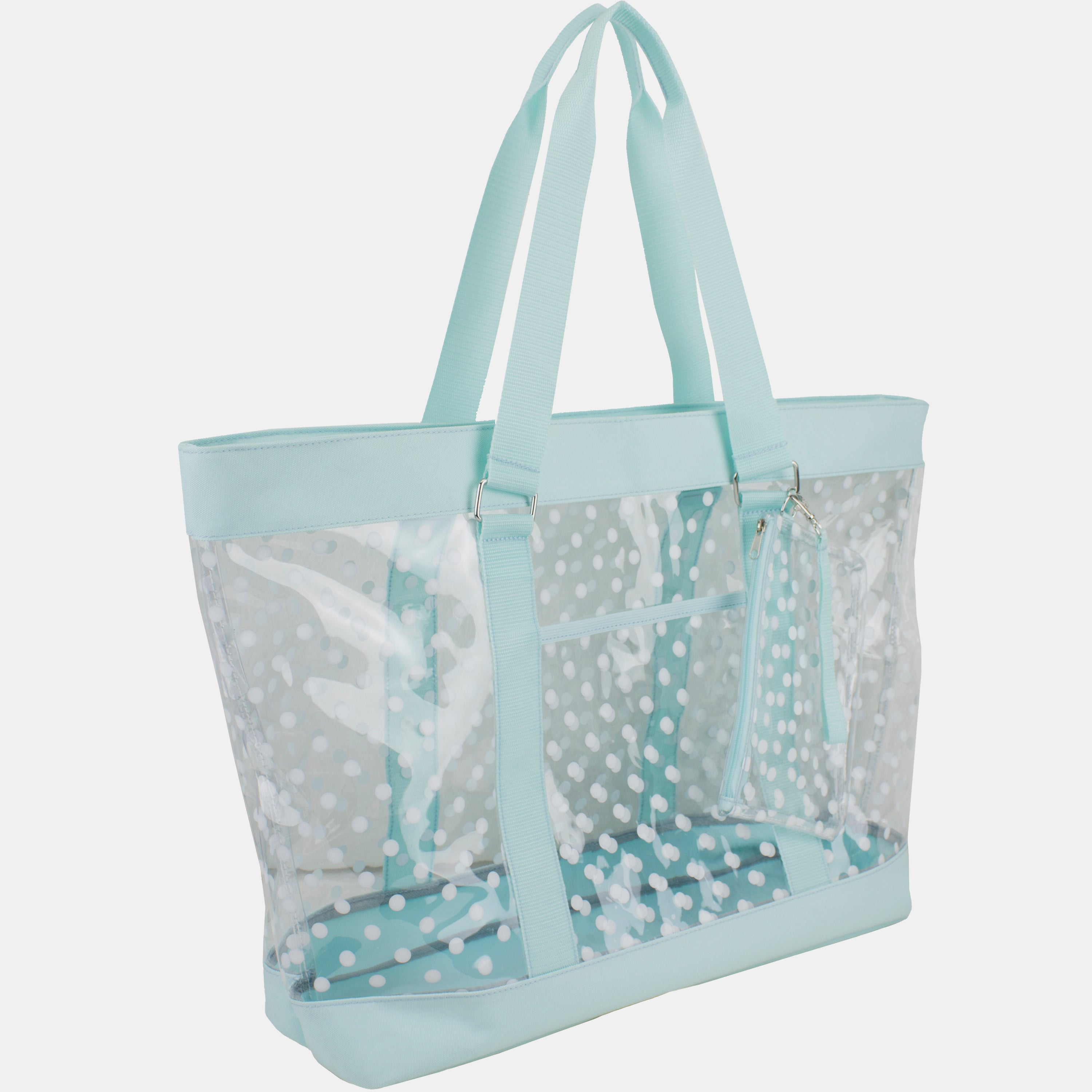 Eastsport Supreme Deluxe 100% Clear PVC Printed Large Beach Tote with
