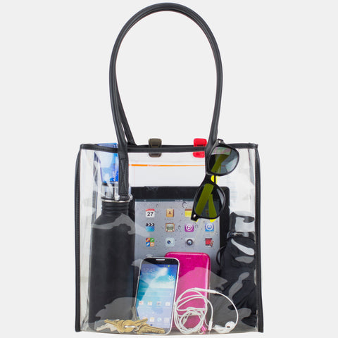 Clear All Purpose Security Large Tote Bag