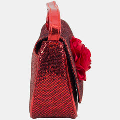 BJX Kids Mini Sparkle Occasional Bag With Satin Rose